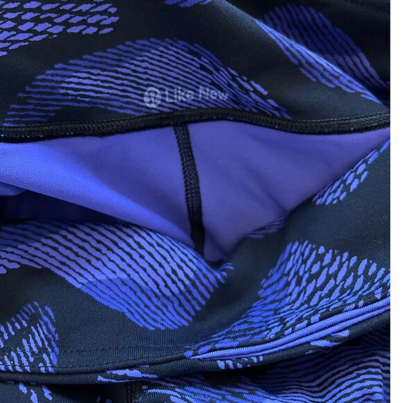 Lululemon Wunder Under Pant III Size 6 30" Warp Super Purple Black - Picture 5 of 9